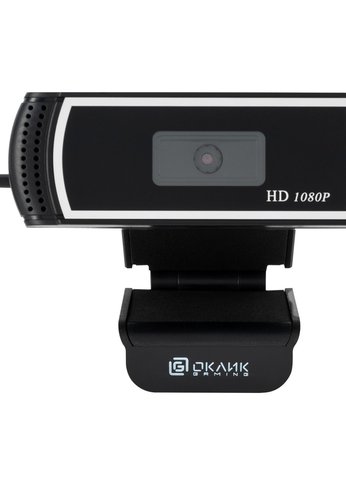 Камера Web Oklick OK-C013FH черный 2Mpix (1920x1080) USB2.0 с микрофоном