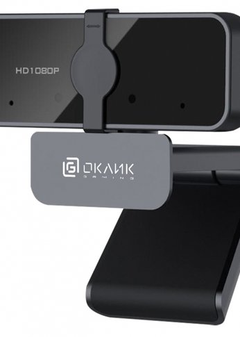 Камера Web Oklick OK-C21FH черный 2Mpix (1920x1080) USB2.0 с микрофоном