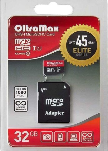 Карта памяти 32GB Oltramax OM032GCSDHC10UHS-1-ElU1