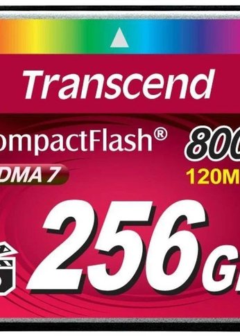 Карта памяти CF 256GB Transcend, 800X