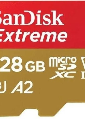 Карта памяти microSD 128Gb SanDisk microSDXC Class 10 UHS-I A2 C10 V30 U3 Extreme 190MB/s [SDSQXAA-128G-GN6MN]