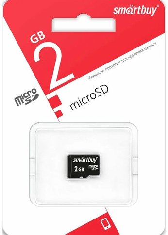 Карта памяти microSD 2GB Smartbuy SB2GBSDCL4-00