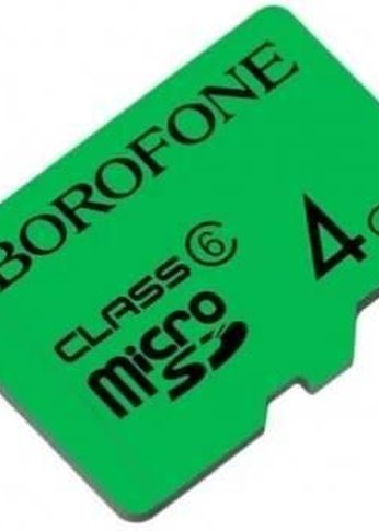 Карта памяти microSD 4GB Borofone 6931474701206 Class 6 Red