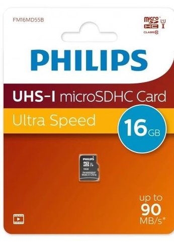 Карта памяти microSDHC 16GB Philips High Speed Class 10 (FM16MD55B/97)