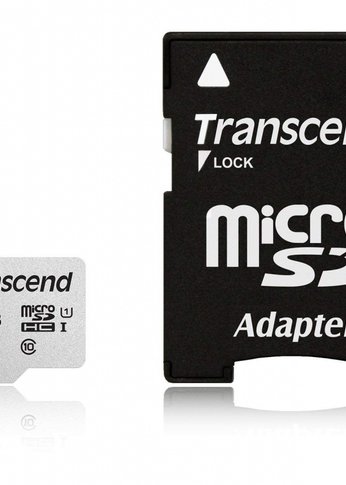 Карта памяти microSDHC 16Gb Transcend UHS-I CLASS10 TS16GUSD300S adapter