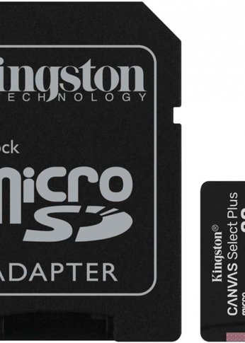 Карта памяти microSDHC 32Gb Class10 Kingston SDCS2/32Gb Canvas Select Plus + adapter