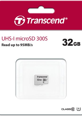 Карта памяти microSDHC 32Gb Transcend CLASS10 TS32GUSD300S