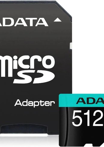 Карта памяти microSDHC 512Gb Class10 A-Data AUSDX512GUI3V30SA2-RA1 Premier Pro + adapter