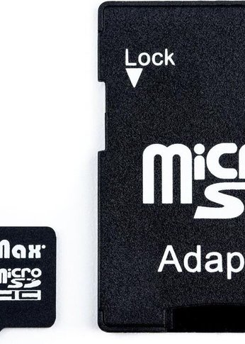 Карта памяти microSDHC 8GB Oltramax OM008GCSDHC10-AD} Class10 + адаптер SD