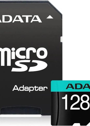 Карта памяти microSDXC 128Gb Class10 A-Data AUSDX128GUI3V30SA2-RA1 Premier Pro + adapter