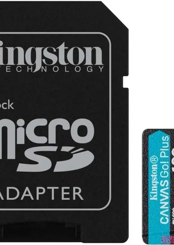 Карта памяти microSDXC 128Gb Class10 Kingston SDCG3/128GB Canvas Go! Plus + adapter