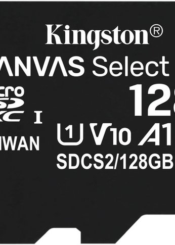 Карта памяти microSDXC 128Gb Class10 Kingston SDCS2/128GbSP Canvas Select Plus w/o adapter