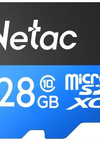 Карта памяти microSDXC 128Gb Class10 Netac NT02P500STN-128G-R P500 + adapter