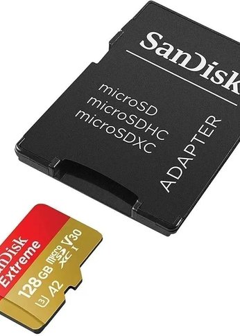 Карта памяти microSDXC 128GB Sandisk Extreme SDSQXAA-128G-GN6MA +адаптер