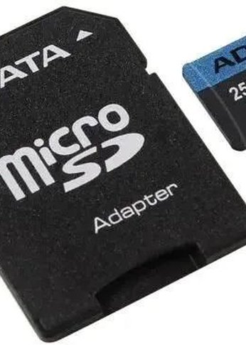 Карта памяти microSDXC 256Gb A-Data W/AD. AUSDX256GUICL10A1-RA1