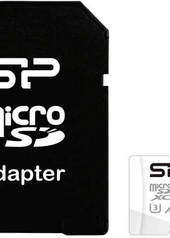 Карта памяти microSDXC 512Gb Class10 Silicon Power SP512GbSTXDA2V20SP Superior + adapter