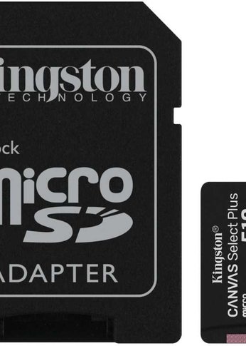 Карта памяти microSDXC 512Gb Kingston SDCS2/512Gb Canvas Select Plus + adapter