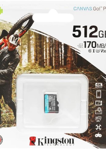 Карта памяти microSDXC 512GB Kingston UHS-I SDCG3/512GBSP