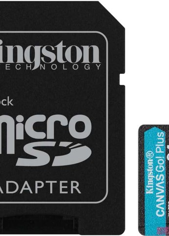 Карта памяти microSDXC 64Gb Class10 Kingston SDCG3/64Gb Canvas Go! Plus + adapter