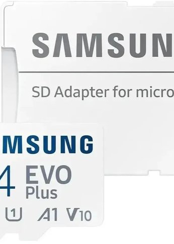 Карта памяти microSDXC 64GB Samsung MB-MC64SA EVO Plus + adapter