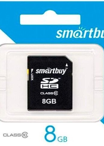 Карта памяти SDHC 8GB Smartbuy SB8GBSDHCCL10 Class10