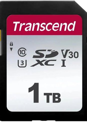 Карта памяти SDXC 1Tb Class10 Transcend TS1TSDC300S 300S w/o adapter