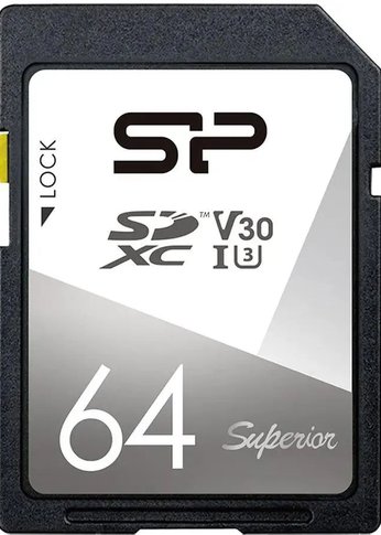 Карта памяти SDXC 64GB Silicon Power SP064GBSDXCV3V10 Superior V30 w/o adapter