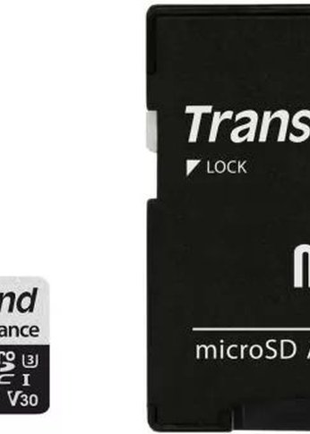 Карта памяти Transcend 256GB microSDXC Class 10 UHS-I U3 V30 A2 R160, W125MB/s with SD adapter