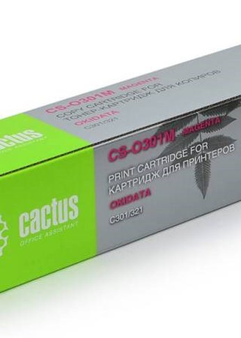 Картридж лазерный Cactus 44973542 CS-O301M 44973542 пурпурный (1500стр.) для Oki C301/321