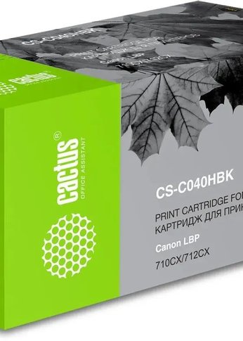 Картридж лазерный Cactus CS-C040HBK 040 H BK черный (12500стр.) для Canon LBP 710CX/712CX