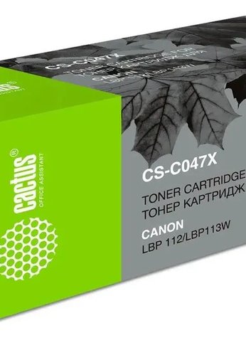 Картридж лазерный Cactus CS-C047X Cartridge 047 черный (4000стр.) для Canon LBP112/LBP113W