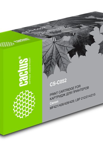 Картридж лазерный Cactus CS-C052 Cartridge 052 черный (3100стр.) для Canon Canon MF421/426/428/429/LBP 212/214/215