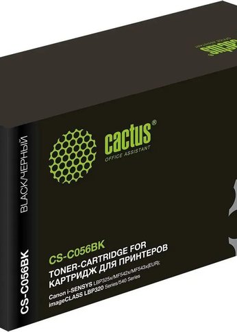 Картридж лазерный Cactus CS-C056BK 056BK черный (10000стр.) для Canon i-SENSYS LBP325x/MF542x/MF543x