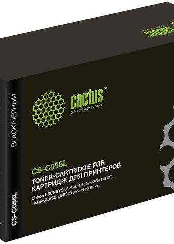 Картридж лазерный Cactus CS-C056L 056 L черный (5100стр.) для Canon imageCLASS LBP320 Series/540 Series