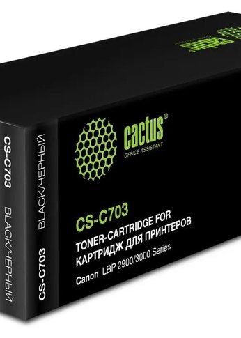 Картридж лазерный Cactus CS-C703 703 черный (2000стр.) для Canon LBP2900/3000Series