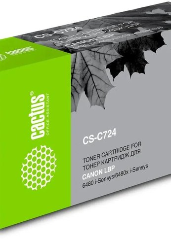 Картридж лазерный Cactus CS-C724 724 черный (6000стр.) для Canon LBP 6480/6750/6480x/6750dn