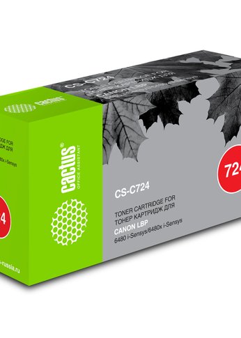 Картридж лазерный Cactus CS-C724 724 черный (6000стр.) для Canon LBP 6480/6750/6480x/6750dn