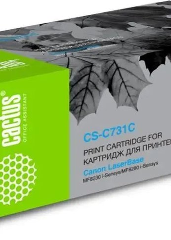 Картридж лазерный Cactus CS-C731C 731 C голубой (1800стр.) для Canon LB i-Sensys MF8230/MF8280