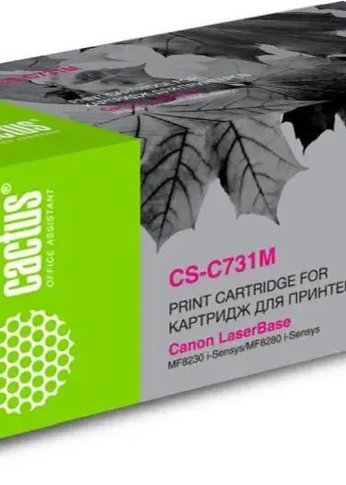 Картридж лазерный Cactus CS-C731M 731 M пурпурный (1800стр.) для Canon LB i-Sensys MF8230/MF8280