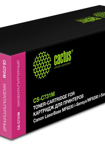 Картридж лазерный Cactus CS-C731M 731 M пурпурный (1800стр.) для Canon LB i-Sensys MF8230/MF8280