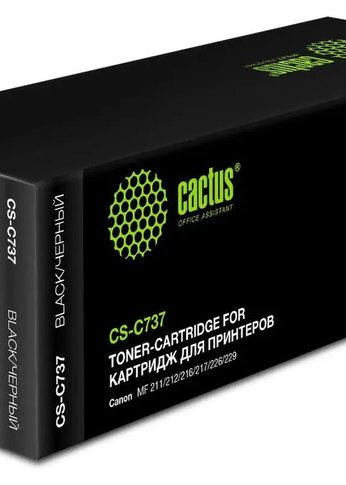 Картридж лазерный Cactus CS-C737 737 черный (2400стр.) для Canon MF 210/211/212/216/217/220