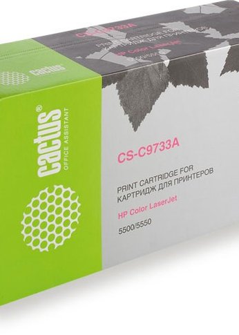 Картридж лазерный Cactus CS-C9733A пурпурный (12000стр.) для HP CLJ 5500/5550