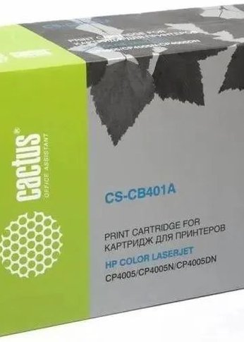 Картридж лазерный Cactus CS-CB401AR CB401A голубой (7500стр.) для HP CLJ CP4005/CP4005DN/CP4005N