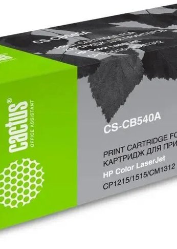 Картридж лазерный Cactus CS-CB540A CB540A черный (2200стр.) для HP CLJ CP1215/1515/CM1312