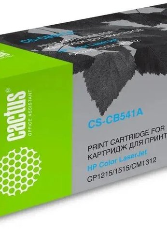 Картридж лазерный Cactus CS-CB541A CB541A голубой (1400стр.) для HP CLJ CP1215/1515/CM1312