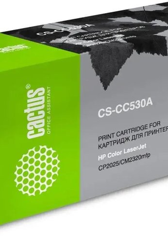 Картридж лазерный Cactus CS-CC530A CC530A черный (3500стр.) для HP CLJ CP2025/CM2320