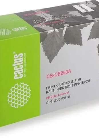 Картридж лазерный Cactus CS-CE253A CE253A пурпурный (7000стр.) для HP CLJ CP3525/ CM3530