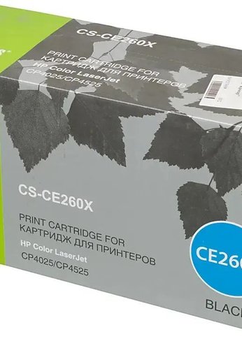 Картридж лазерный Cactus CS-CE260X CE260X черный (17000стр.) для HP LJ CP4525