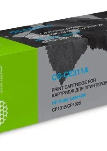 Картридж лазерный Cactus CS-CE311A CE311A голубой (1000стр.) для HP LJ CP1012Pro/CP1025