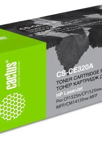 Картридж лазерный Cactus CS-CE320A CE320A черный (2000стр.) для HP LJ CP1525